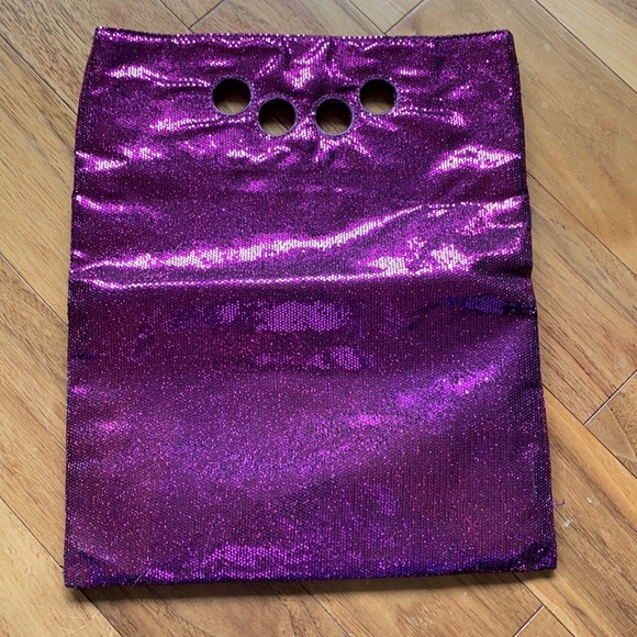 💕NWOT purple/pink sequin expandable clutch - Picture 2 of 6